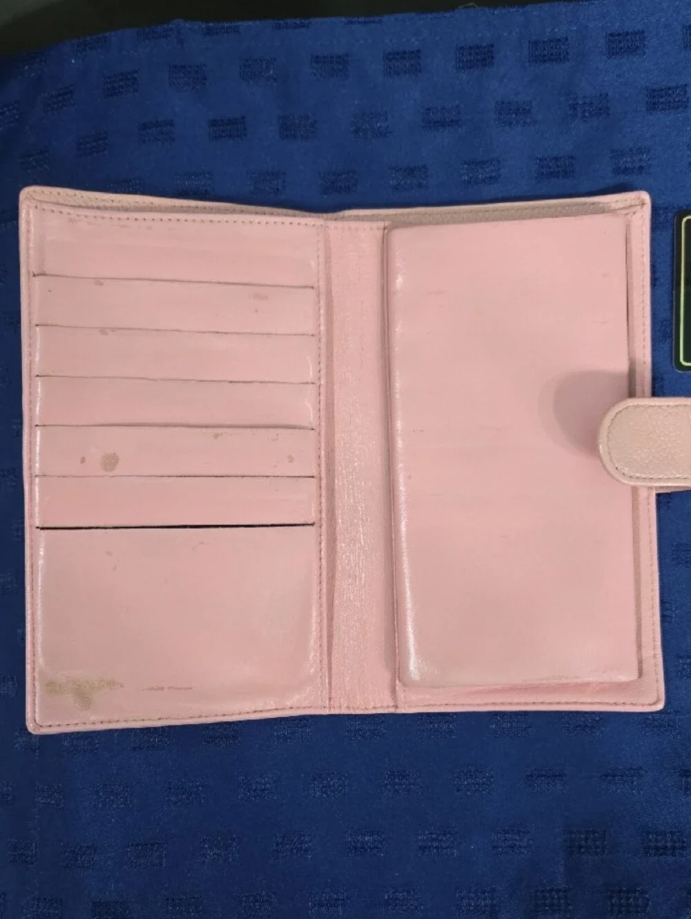 CHANEL Pink Caviar Long Leather CC-Embossed Wallet